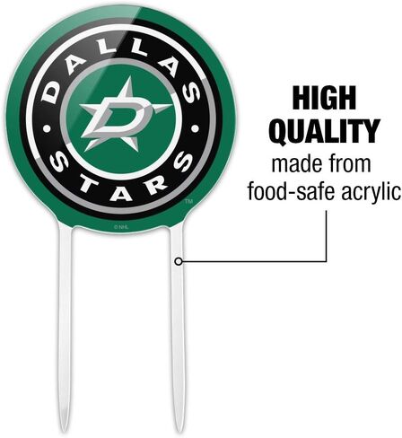 GRAPHICS & MORE Acrylic NHL Dallas Stars Logo Cake Topper Party Decoration for Wedding Anniversary Birthday Graduation in Saudi Arabia