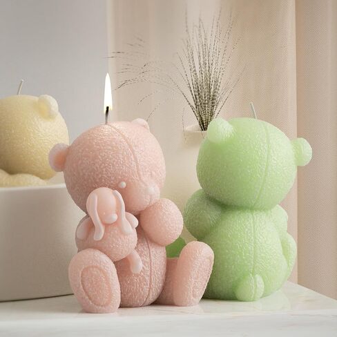 الدب الراتنج العفن دمية الراتنج العفن الحيوان العفن الدب المجوهرات الراتنج قوالب الصب اليدوية قالب السيليكون للراتنج شمعة صنع قوالب اللوازم الحرفية 3D العفن الراتنج العفن النحت العفن الراتنج DIY العفن in Kuwait