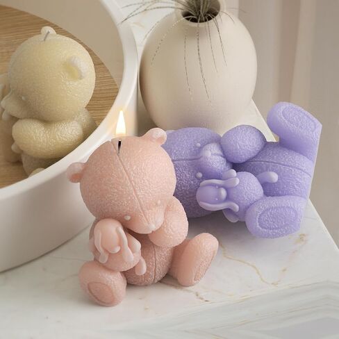 الدب الراتنج العفن دمية الراتنج العفن الحيوان العفن الدب المجوهرات الراتنج قوالب الصب اليدوية قالب السيليكون للراتنج شمعة صنع قوالب اللوازم الحرفية 3D العفن الراتنج العفن النحت العفن الراتنج DIY العفن in Kuwait