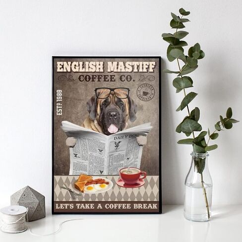 Mastiff 5D DIY Diamond Painting Kits for Adults Needle Embroidery Rhinestone Craft for Home Office Wall Decor Birthday Holiday Gift 12x16 Inch in Saudi Arabia