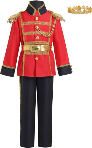 IDOPIP Boys Prince Charming Costume Prince Dress up Medieval Royal Prince Outfit Costume for Toddler Kid Boy HalloweenCosplay in Kuwait