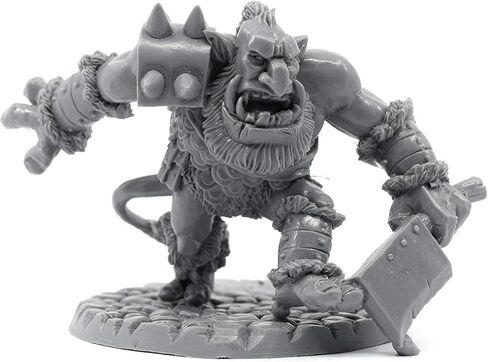 مجسم مصغر من Stonehaven Miniatures Troll Zerker، 100% من راتنج اليوريثان - بطول 60 مم - (لألعاب الحرب على الطاولة بمقياس 28 مم) - صنع في الولايات المتحدة الأمريكية in Kuwait