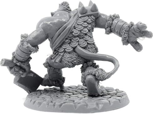 مجسم مصغر من Stonehaven Miniatures Troll Zerker، 100% من راتنج اليوريثان - بطول 60 مم - (لألعاب الحرب على الطاولة بمقياس 28 مم) - صنع في الولايات المتحدة الأمريكية in Kuwait