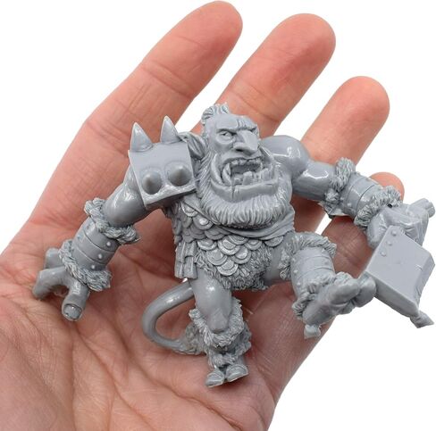 مجسم مصغر من Stonehaven Miniatures Troll Zerker، 100% من راتنج اليوريثان - بطول 60 مم - (لألعاب الحرب على الطاولة بمقياس 28 مم) - صنع في الولايات المتحدة الأمريكية in Kuwait