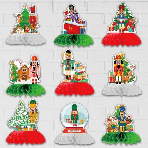 زينة عيد الميلاد HongShengFu مناسبة لحفلة موضوع كسارة البندق، قطع مركزية للطاولة مناسبة لمستلزمات عيد الميلاد وأعياد الميلاد لتزيين طاولة الحفلات للفتيات in Kuwait