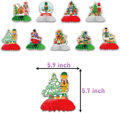 زينة عيد الميلاد HongShengFu مناسبة لحفلة موضوع كسارة البندق، قطع مركزية للطاولة مناسبة لمستلزمات عيد الميلاد وأعياد الميلاد لتزيين طاولة الحفلات للفتيات in Kuwait