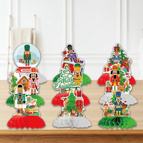 زينة عيد الميلاد HongShengFu مناسبة لحفلة موضوع كسارة البندق، قطع مركزية للطاولة مناسبة لمستلزمات عيد الميلاد وأعياد الميلاد لتزيين طاولة الحفلات للفتيات in Kuwait