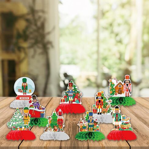 زينة عيد الميلاد HongShengFu مناسبة لحفلة موضوع كسارة البندق، قطع مركزية للطاولة مناسبة لمستلزمات عيد الميلاد وأعياد الميلاد لتزيين طاولة الحفلات للفتيات in Kuwait