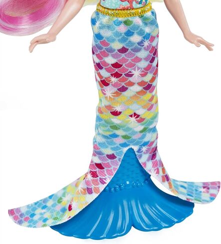 Enchantimals Radia Rainbow Fish Doll (6-in) & Flo Animal Friend Figure from Ocean Kingdom Collection, Small Doll with Removable Skirt and Accessories, Great Gift for 3 to 8 Year Old Kids in Kuwait