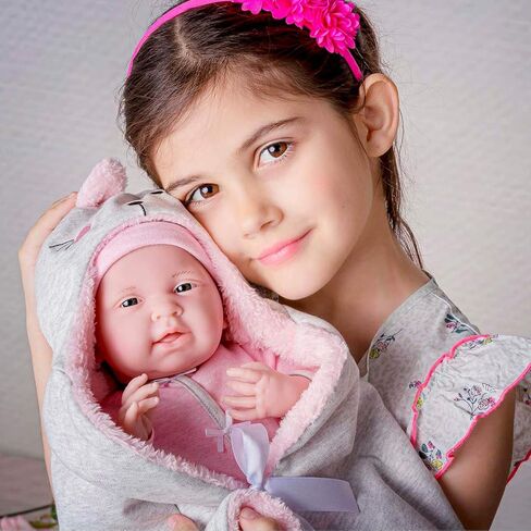 JC Toys - La Newborn Royal Collection| 15.5" Soft Body Baby Doll and Accessories | Designed by Berenguer Made in Spain | Ages 2+ | Royal Gift Set in Kuwait