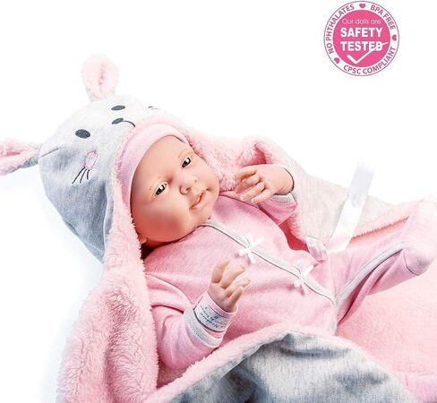 JC Toys - La Newborn Royal Collection| 15.5" Soft Body Baby Doll and Accessories | Designed by Berenguer Made in Spain | Ages 2+ | Royal Gift Set in Kuwait