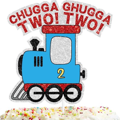 زينة لحفل عيد ميلاد سعيد بتصميم Chugga Chugga 2 موضوعين من مستلزمات تزيين حفلات استقبال المولود للأولاد والبنات in Saudi Arabia