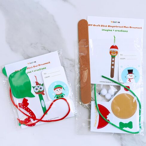 Winlyn 24 مجموعات عيد الميلاد الحرفية مجموعات المصاصة عصا عيد الميلاد الحلي الشتاء الحرف اليدوية DIY الحرفية عصا سانتا ثلج قزم الرنة الحلي الفن مجموعات للأطفال عطلة الفصول الدراسية الأنشطة حزب تفضل in Saudi Arabia