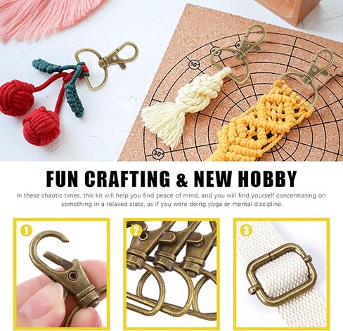 Mardatt 100 PCS 3 Colors Hardware Buckles Kit including D-Ring, Triangle Slide Square Rings Magnetic Snap Swivel Clasp Hooks in Kuwait