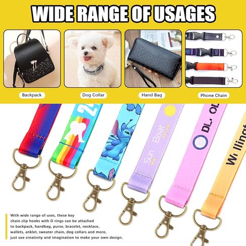 Mardatt 100 PCS 3 Colors Hardware Buckles Kit including D-Ring, Triangle Slide Square Rings Magnetic Snap Swivel Clasp Hooks in Kuwait