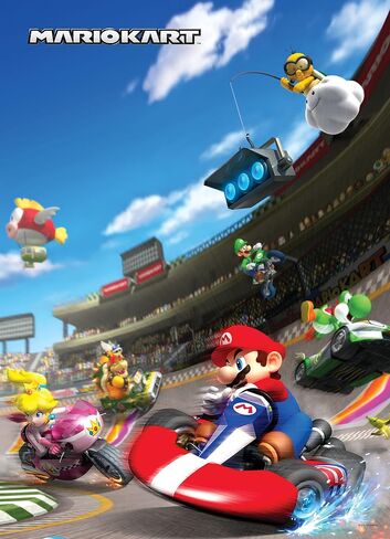 Mario Kart 1,000 Piece Jigsaw Puzzle | Collectible Puzzle Featuring Mario, Princess Peach, Bowser, Yoshi, and Luigi from The Popular Racing Video Game | Officially Licensed Nintendo Merchandise in Saudi Arabia