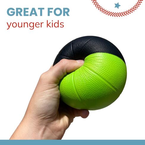 Botabee 4" Mini Foam Basketball for Indoor Mini Hoop Basketball Games, 2 Pack | Mini Indoor Basketball Hoop Games & Kids Mini Hoops in Kuwait