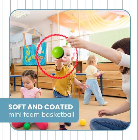 Botabee 4" Mini Foam Basketball for Indoor Mini Hoop Basketball Games, 2 Pack | Mini Indoor Basketball Hoop Games & Kids Mini Hoops in Kuwait