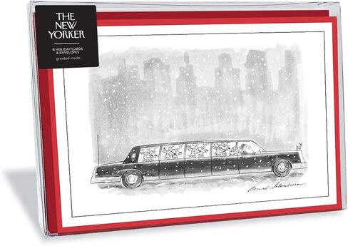 The New Yorker Cartoon"Reindeer's Limo" Holiday Cards (Box of 8) in Kuwait