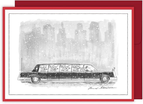 The New Yorker Cartoon"Reindeer's Limo" Holiday Cards (Box of 8) in Kuwait