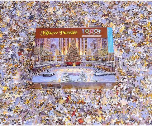 Ingooood-Jigsaw Puzzle 1000 Pieces-Christmas Series-Entertainment Toys for Adult Kids Best Christmas Decorations Indoor (Christmas Atmosphere) in Kuwait