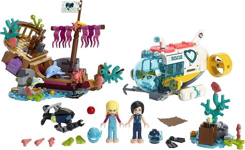 LEGO Friends Dolphins Rescue Mission 41378 Building Kit with Toy Submarine and Sea Creatures, Fun Sea Life Playset with Kacey and Stephanie Minifigures for Group Play (363 Pieces) in Saudi Arabia