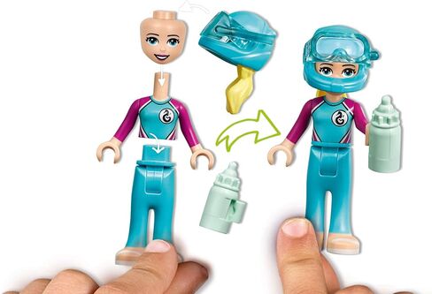 LEGO Friends Dolphins Rescue Mission 41378 Building Kit with Toy Submarine and Sea Creatures, Fun Sea Life Playset with Kacey and Stephanie Minifigures for Group Play (363 Pieces) in Saudi Arabia