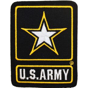 United States Army Black and White Star Embroidered Patch, with Iron-On Adhesive in Kuwait