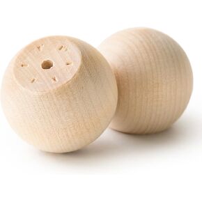 Pinehurst Crafts Unfinished Wood Ball Knobs, Perfect for Furniture, Cabinets, Dresser Drawers or Crafting, 1-3/4 Inch, Pack of 8 in Kuwait