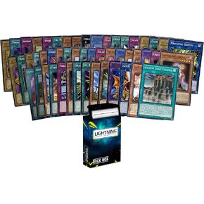 مجموعة بطاقات Lightning مكونة من 50 بطاقة Yugioh بالإضافة إلى صندوق LCC واحد in Kuwait
