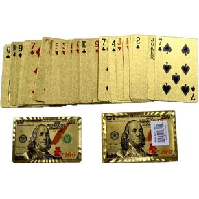 اوراق لعب كاملة مع طباعة ذهبية بقيمة 100 دولار in Kuwait