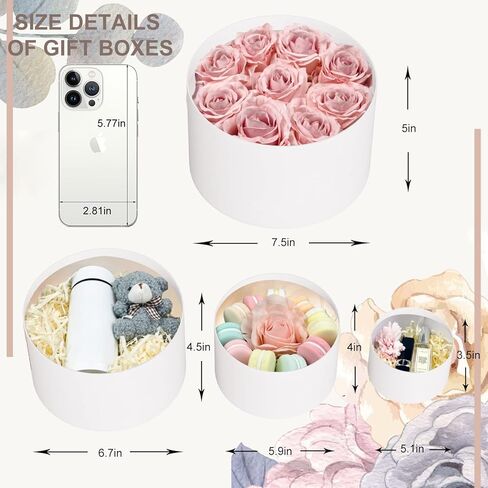 علب هدايا دائرية من اوبيو (ابيض نقي) in Kuwait