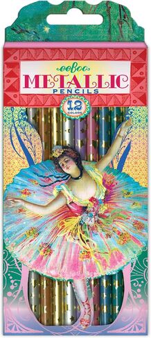 eeBoo French Dancer Metallic Color Pencils/Set of 12, Multi, 1 Count in Saudi Arabia