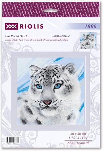 Riolis Cross Stitch Kit Snow Leopard in Saudi Arabia