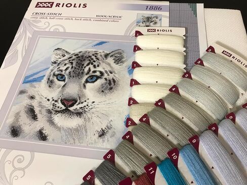 Riolis Cross Stitch Kit Snow Leopard in Saudi Arabia