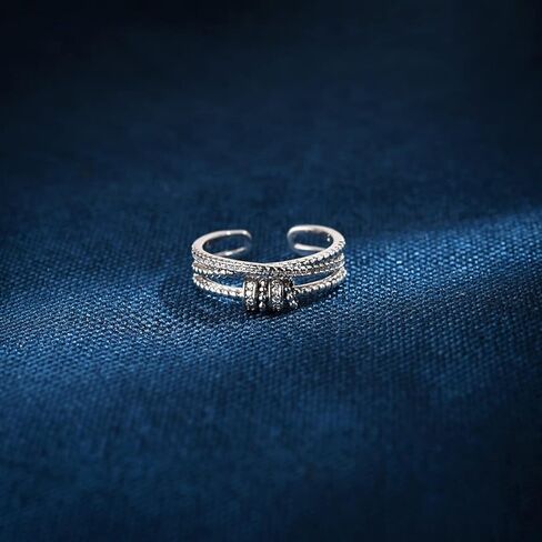 جن اكس ان خاتم فيدجيت تو ماي ابنت، خاتم فيدجيت لتخفيف القلق للنساء، خاتم قابل للتعديل لتخفيف القلق بالوان قوس قزح، هدايا مجوهرات in Kuwait