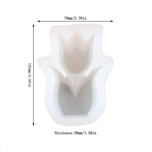 Hyunya Flower Shape Car Freshie Silicone Mold for Making Soap Aroma Beads Car Freshie, Pendant, Candle, Resin in Saudi Arabia