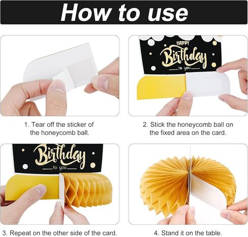 زينة عيد الميلاد الستين، قطعة مركزية على شكل قرص العسل للطاولة، لوازم زينة الحفلات للرجال والنساء بعمر 60 عامًا، زخارف على شكل قرص العسل للرجال والنساء، زينة عيد ميلاد باللونين الأسود والذهبي-9 قطع in Kuwait