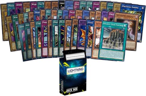 مجموعة بطاقات Lightning مكونة من 50 بطاقة Yugioh بالإضافة إلى صندوق LCC واحد in Kuwait