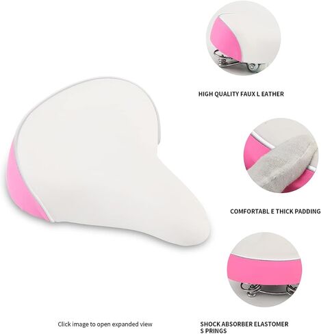 Wide Kids Bike Seat for Girls Bike, Purple & Pink in Saudi Arabia
