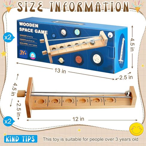 ديكين مجموعتان من العاب سطح الطاولة الخشبية الكلاسيكية، العاب سطح المكتب، العاب سطح المكتب، كرة تمرين ذكية، العاب ريترو للمراهقين والبالغين in Kuwait