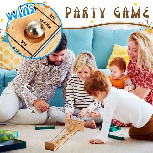 ديكين مجموعتان من العاب سطح الطاولة الخشبية الكلاسيكية، العاب سطح المكتب، العاب سطح المكتب، كرة تمرين ذكية، العاب ريترو للمراهقين والبالغين in Kuwait