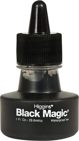 Higgins Black Magic Pigmented Drawing Ink, 1 Ounce Bottle (44011) in Saudi Arabia