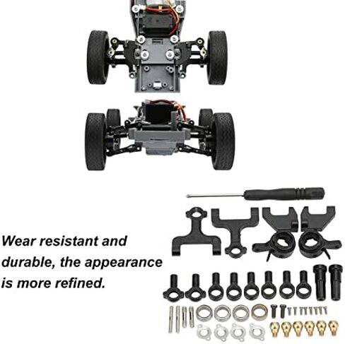 RC Suspension Arm Steering Kit, RC Front Upper and Rear Suspension Arms Steering Kit with Pull Rods Steering Linkage for WPL D12 RC Car in Saudi Arabia