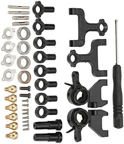 RC Suspension Arm Steering Kit, RC Front Upper and Rear Suspension Arms Steering Kit with Pull Rods Steering Linkage for WPL D12 RC Car in Saudi Arabia