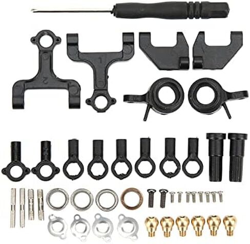 RC Suspension Arm Steering Kit, RC Front Upper and Rear Suspension Arms Steering Kit with Pull Rods Steering Linkage for WPL D12 RC Car in Saudi Arabia
