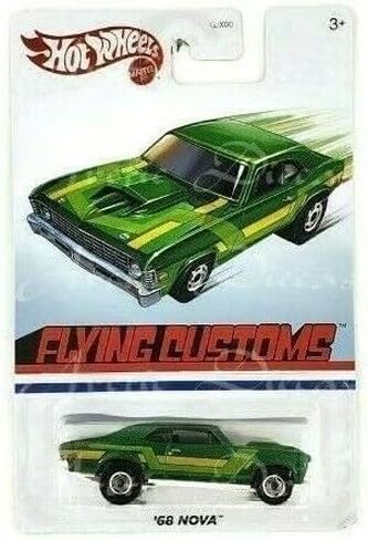 مجموعة سيارات Hot Wheels 2020 Flying Customs الحصرية مكونة من 4 مركبات مصبوبة بما في ذلك Nissan Skyline و68 Nova وCopo Camaro وCustom Luv in Saudi Arabia