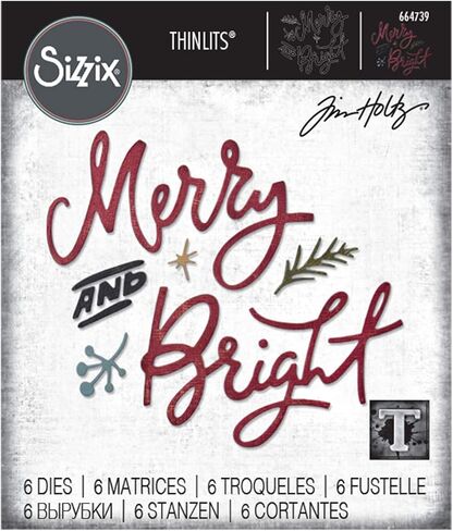 تيم هولتز - سيزيكس SIZZIX THINLITS DIE MERRY & BR, Merry & Bright in Saudi Arabia