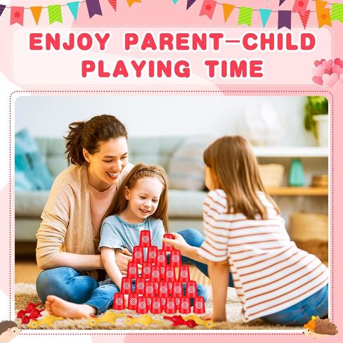 Leitee 96 Pcs Chicken Shooting Games Slingshot Chicken Rubber Chicken Flick Chicken with 48 Rubber Chicken Slingshot and 48 Dart Cups for Easter Christmas Halloween Birthday Party in Saudi Arabia