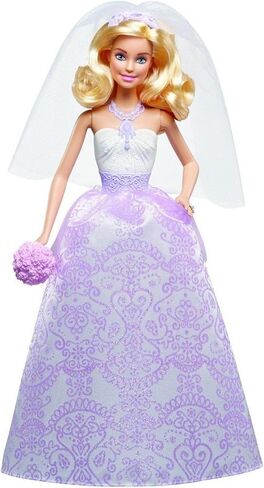 Barbie Wedding Set with Bride and Groom Dolls, Stacie, Chelsea and Accessories (Mattel DRJ88), Assorted Colour/Model in Saudi Arabia